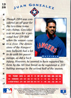 1995 Upper Deck Denny's Holograms Juan Gonzalez #10