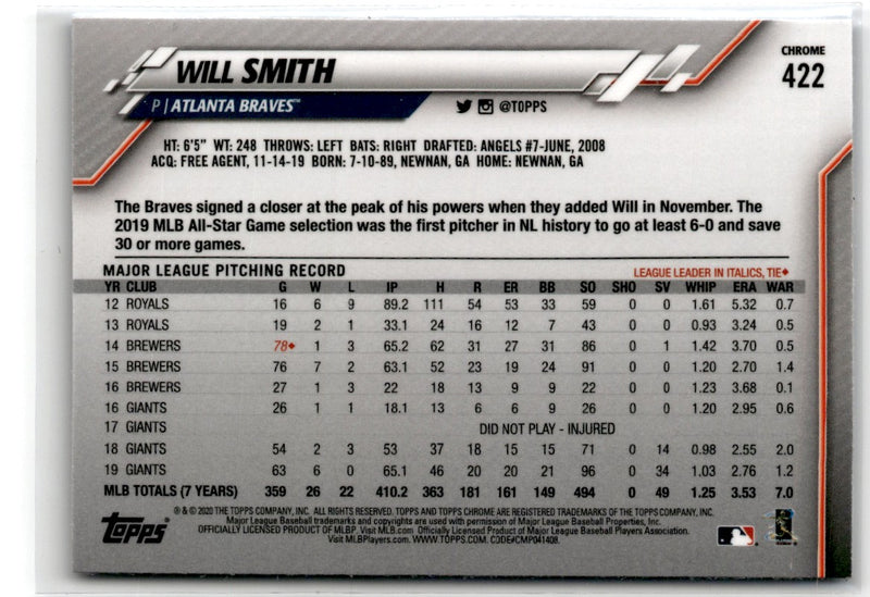 2020 Topps Chrome Sapphire Edition Will Smith