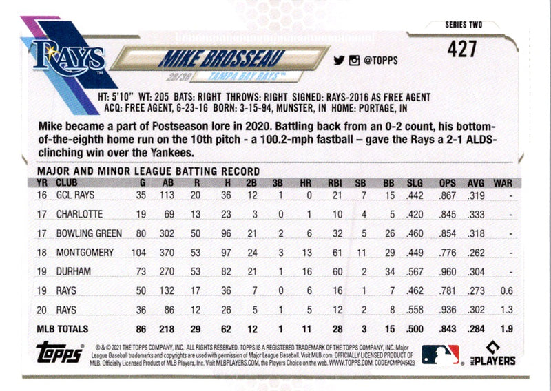 2021 Topps Mike Brosseau