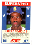 1989 Score Baseball's 100 Hottest Players Harold Reynolds