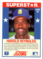 1989 Score Baseball's 100 Hottest Players Harold Reynolds #82