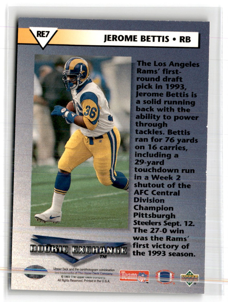 1993 Upper Deck Rookie Exchange Jerome Bettis