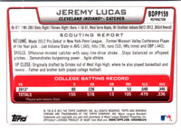 2012 Bowman Draft Picks & Prospects Jeremy Lucas #BDPP159 Refractor