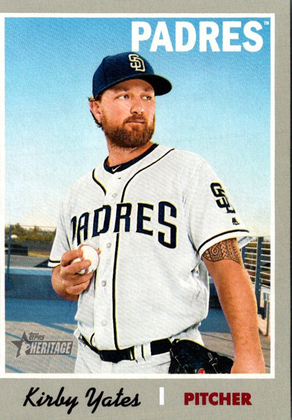 2019 Topps Heritage Kirby Yates #345