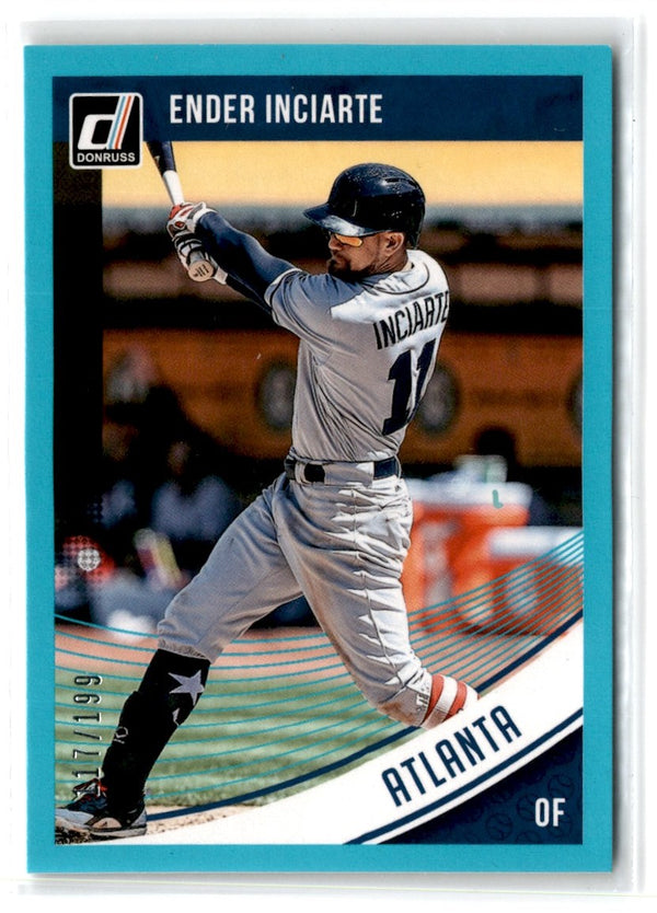2018 Donruss Teal Ender Inciarte #57 117 /199