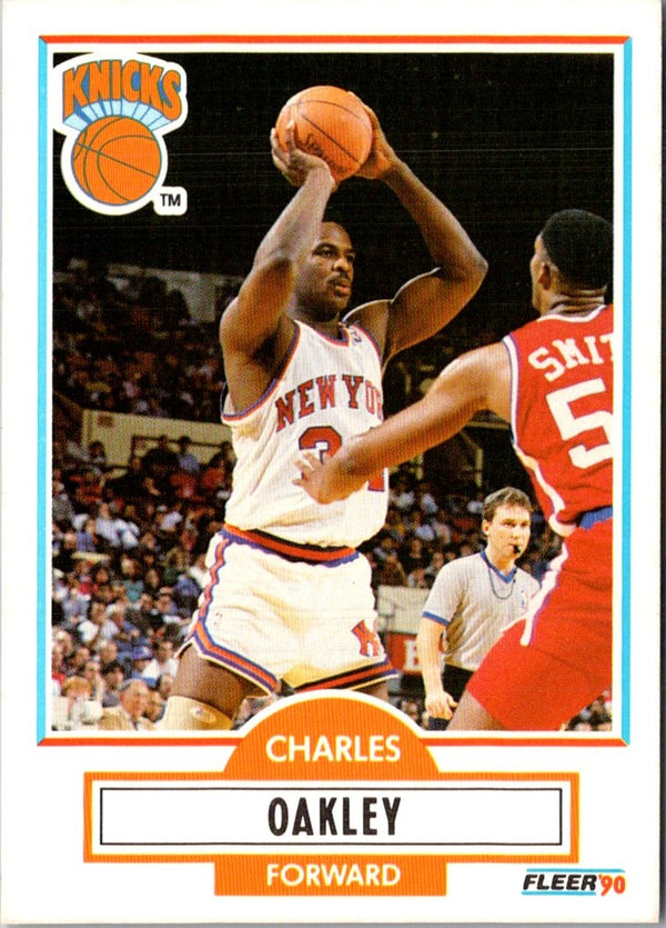 1990 Fleer Charles Oakley #128