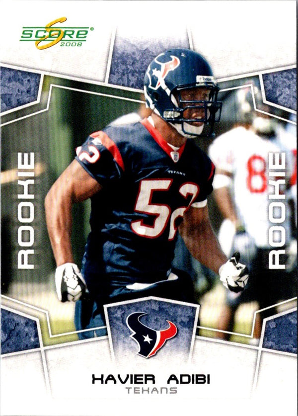 2008 Score Xavier Adibi #400 Rookie