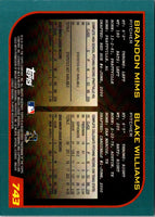 2001 Topps Brandon Mims/Blake Williams #743 Rookie