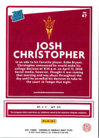 2021 Panini Chronicles Draft Picks Josh Christopher #47