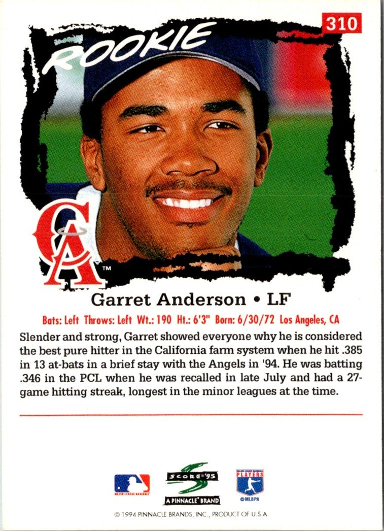 1995 Score Garret Anderson