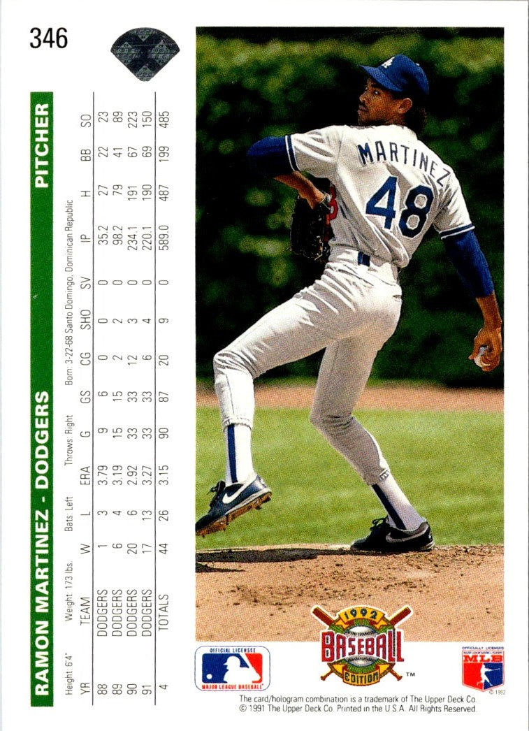 1992 Upper Deck Ramon Martinez