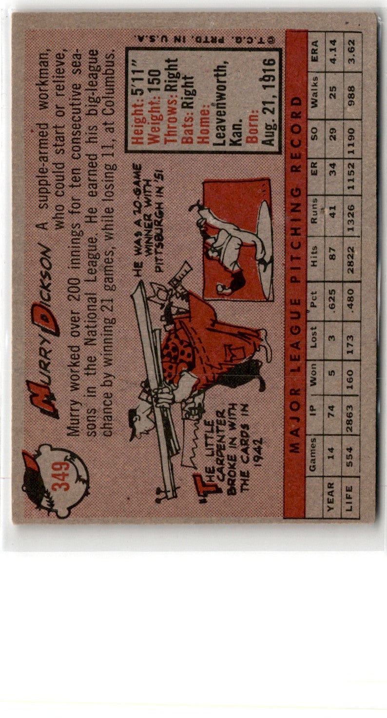 1958 Topps Murry Dickson