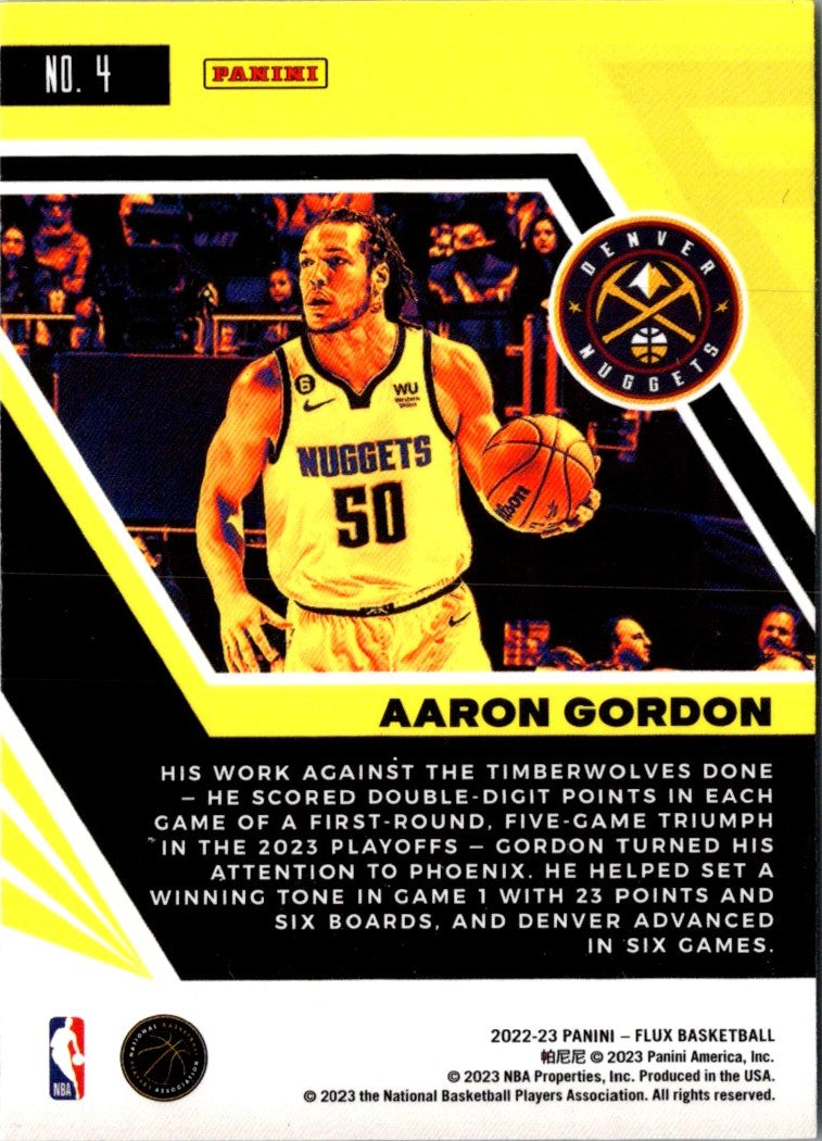 2022 Panini Flux Aaron Gordon