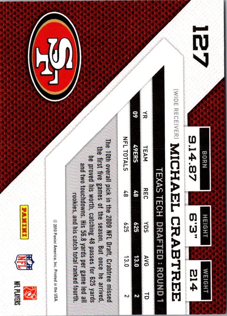 2010 Panini Gridiron Gear Michael Crabtree