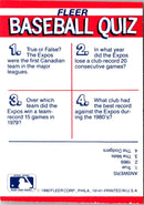 1989 Fleer World Series Rookie Starts Series