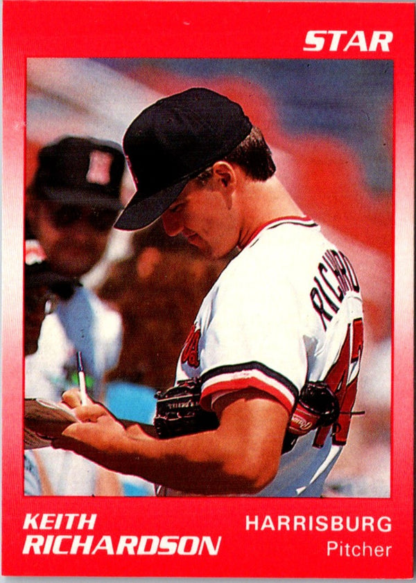 1990 Star Harrisburg Senators Keith Richardson #16