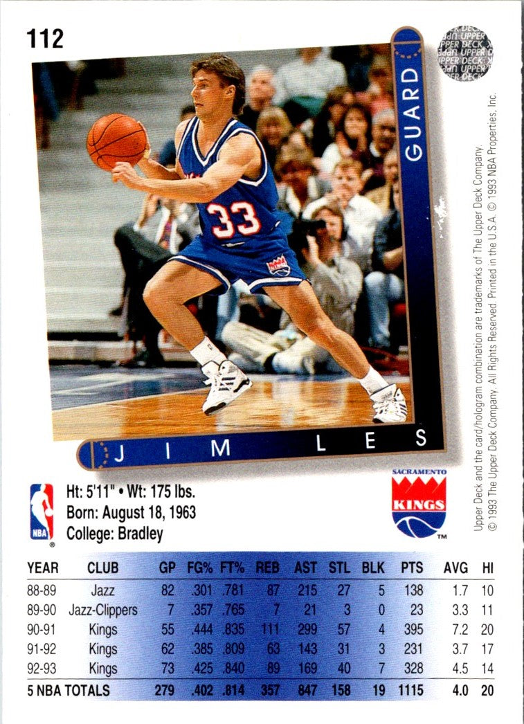 1993 Upper Deck Jim Les