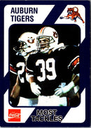 1989 Collegiate Collection Auburn Coke 580 Most Tackles