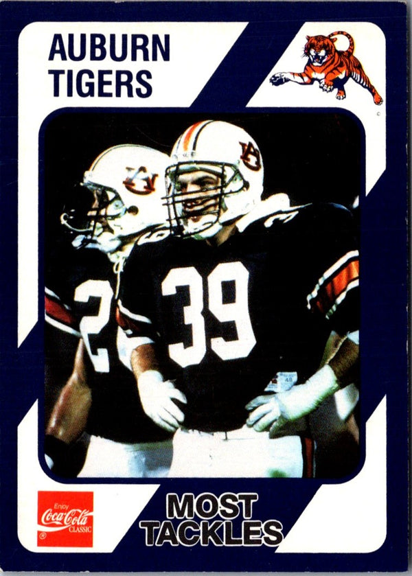 1989 Collegiate Collection Auburn Coke 580 Most Tackles #349