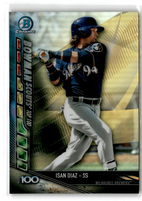 2017 Bowman Chrome Scouts' Updates Isan Diaz #BSU-ID