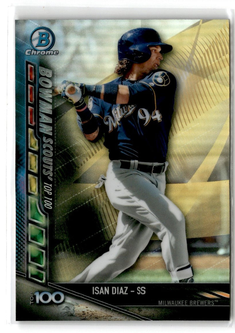 2017 Bowman Chrome Scouts' Updates Isan Diaz