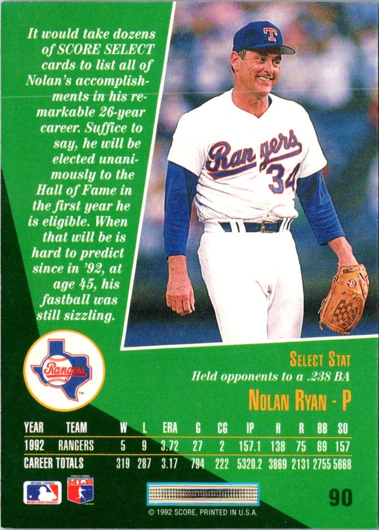 1992 Star Nolan Ryan