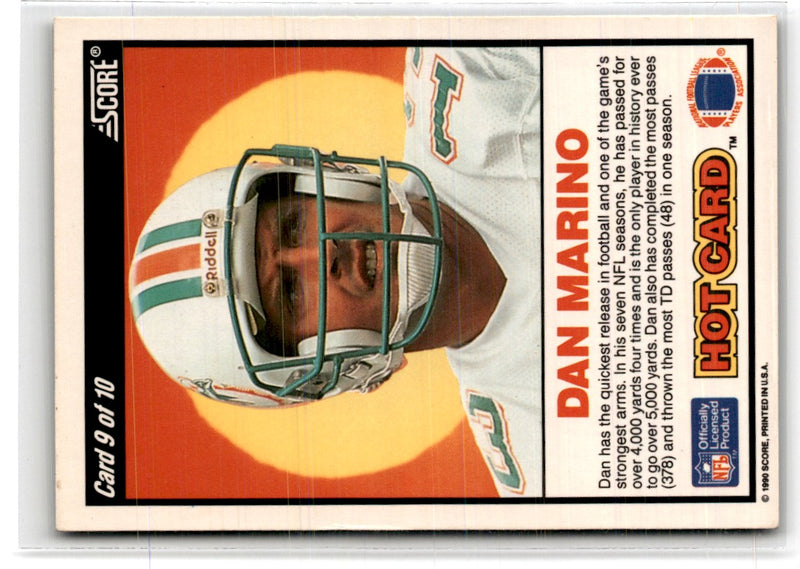 1990 Score Hot Cards Dan Marino