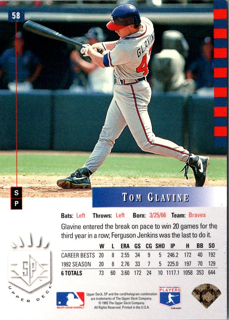 1993 SP Tom Glavine