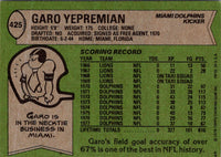 1978 Topps Garo Yepremian #425