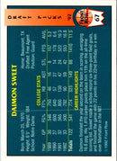 1992 Front Row Draft Picks Daimon Sweet