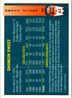1992 Front Row Draft Picks Daimon Sweet #67