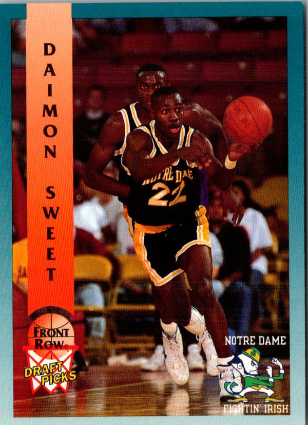 1992 Front Row Draft Picks Daimon Sweet #67