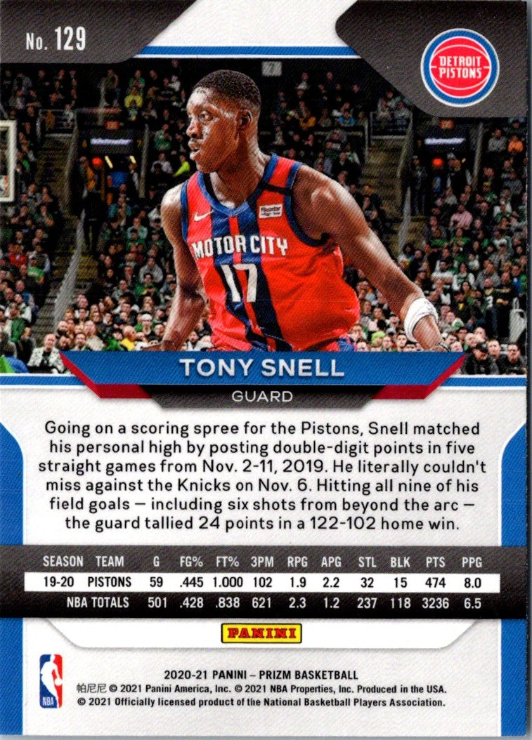 2020 Panini Prizm Prizms Tony Snell