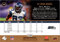 2008 Upper Deck Sp Deion Branch #100