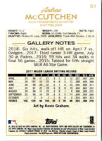 2018 Topps Gallery Andrew McCutchen #51