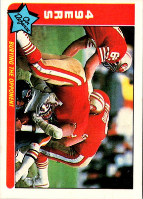 1985 Fleer Team Action Burying the Opponent (Defense) #74