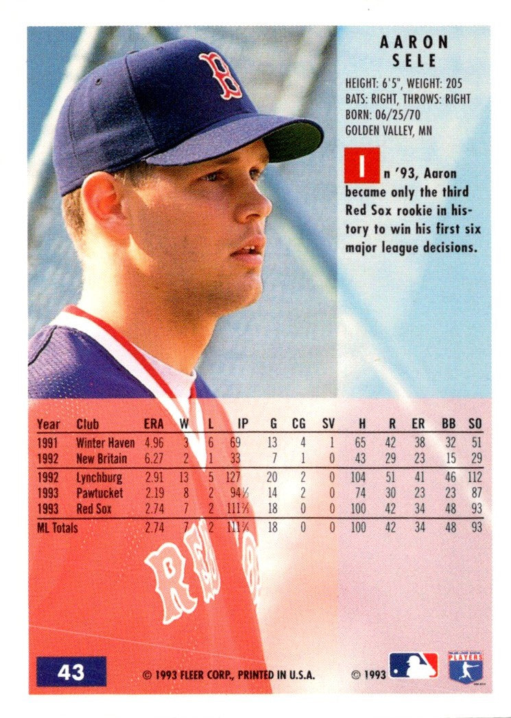 1994 Fleer Aaron Sele