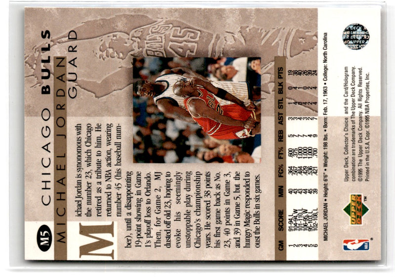 1995 Collector's Choice Jordan He's Back Michael Jordan