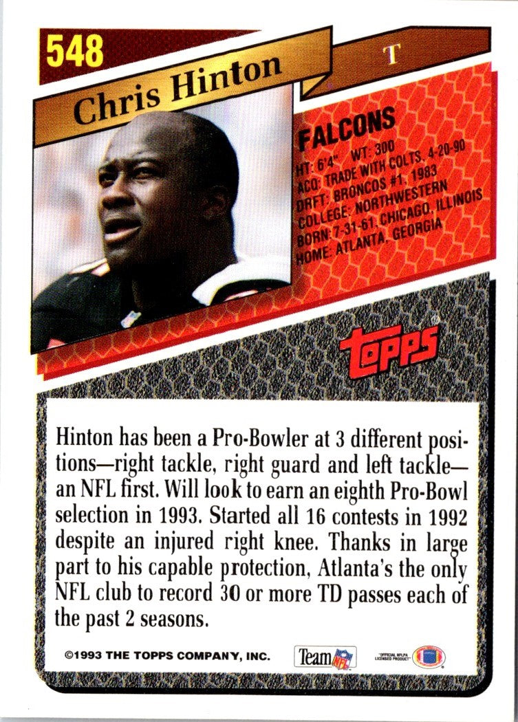 1993 Topps Chris Hinton