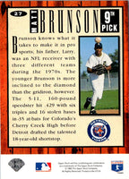 1994 Collector's Choice Matt Brunson #27 Rookie