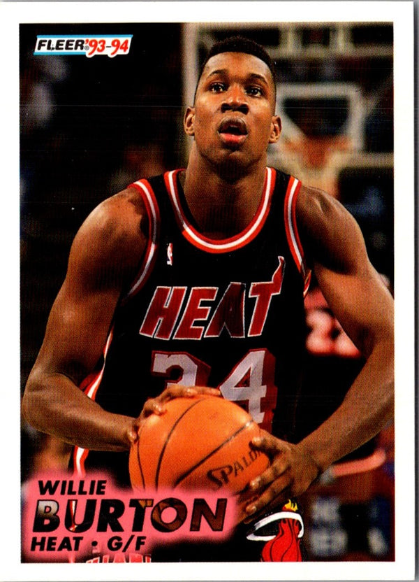1993 Fleer Willie Burton #318