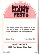 1991 Foot Locker Slam Fest Matt Biondi