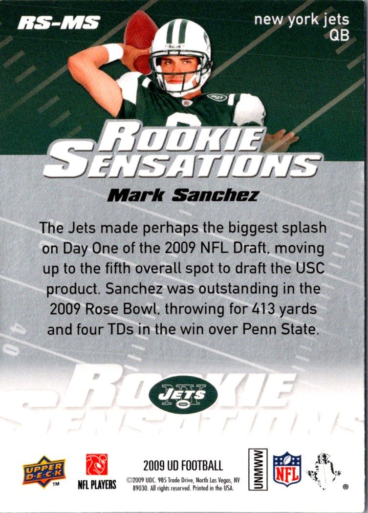 2009 Upper Deck Rookie Sensations Mark Sanchez