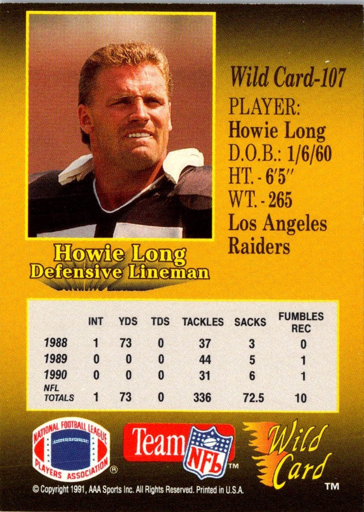 1991 Wild Card Howie Long