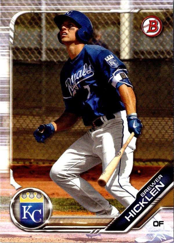 2019 Bowman Draft Brewer Hicklen #BD-75