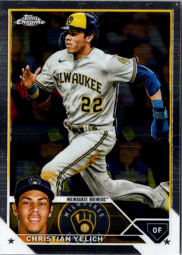 2023 Topps Chrome Christian Yelich #109