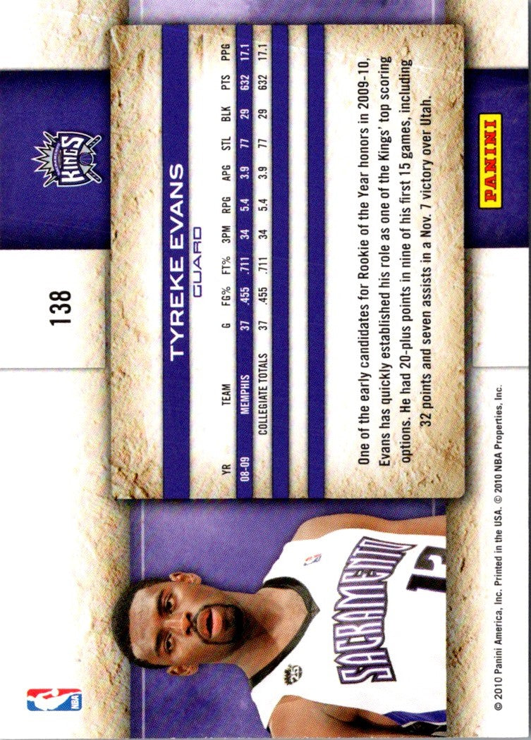 2009 Panini Studio Tyreke Evans