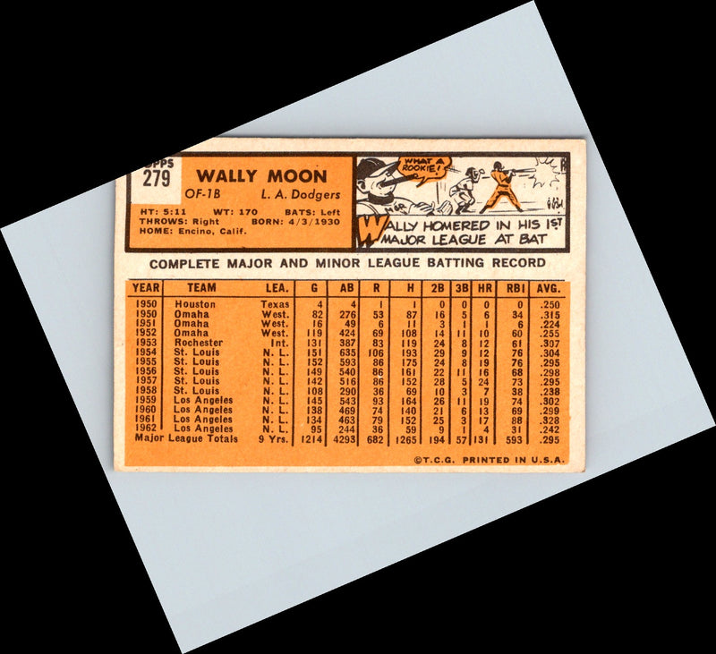 1963 Topps Wally Moon