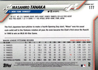 2020 Topps Opening Day Masahiro Tanaka #177