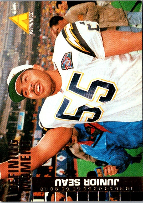 1995 Pinnacle Club Collection Junior Seau #225